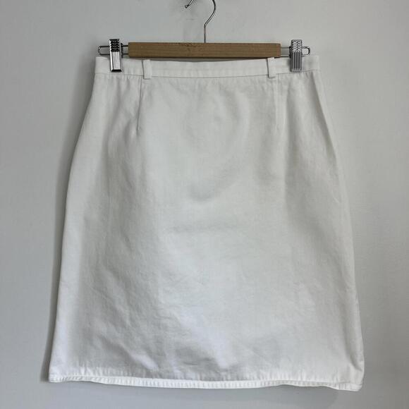 Sonia Rykiel Paris Women's Small White A Line Knee Length Skirt Made in France - Picture 6 of 12